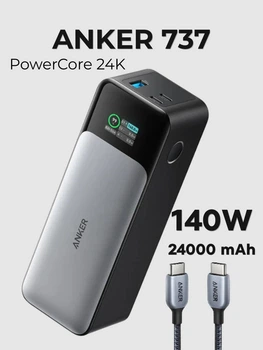УМБ Anker 737 Power Bank 24000mAh 140W Black (A1289011) – фото