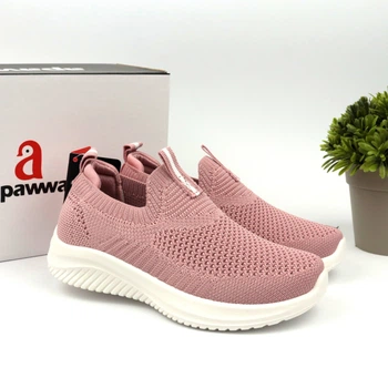 Мокасины, текстильные кроссовки для девочки Apawwa (Z2401P pink) Размер 36, 23.7 см