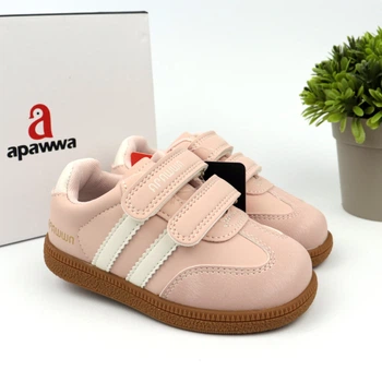 Дитячі закриті кросівки весна/осінь Apawwa (ABC0351P pink) Розмір 22, 14.3 см