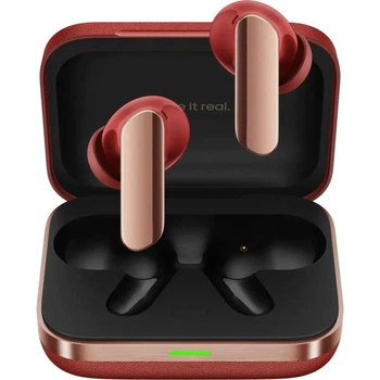 Беспроводные вакуумные наушники Bluetooth-гарнитура Realme Buds Air 7 Pro (RMA2407) BT5.4, IP55, ANC, 12h, 48h, 62mAh, 530mAh, Fiery Red EU, Hi-Res Audio