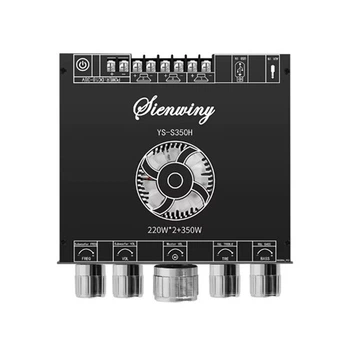 Аудио усилитель для колонок мощность звука 2.1 2x220Вт + 350Вт Bluetooth 5.1 YS-S350H TD5165A AUX USB