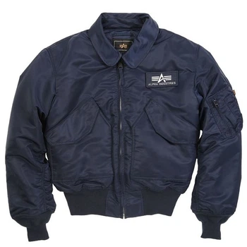 Бомбер Alpha Industries CWU-45 куртка альфа індустріс Blue L
