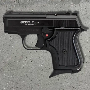 Стартовий пістолет Ekol Tuna 8 mm PA black (Colt Junior) компактний, на 6 патронів, метал