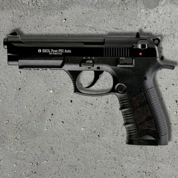 Стартовий пістолет Ekol P92 Auto Black (Beretta 92FS) - 9 мм PA, 17 патронів, полімерна рамка