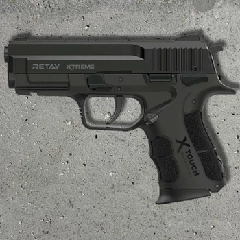 Стартовий пістолет Retay XTreme 9 мм PA black (тактичний), 14 патронів, полімерна рамка