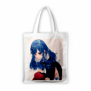 Сумка-шопер Хвост Феи Fairy Tail Джувия Локсер 39x35 см белая из льна 6829