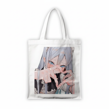 Сумка-шоппер Project SEKAI Colorful Stage! Yoisaki Kanade из льна белая 39x35 см 6641