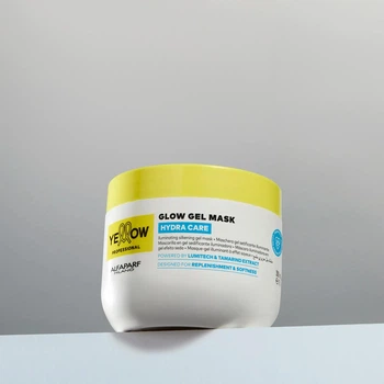 Маска-гель Yellow Glow Gel Hydra Care для увлажнения и блеска волос, 300 мл