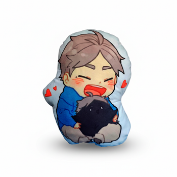 Фигурная подушка Коши Сугавара Koushi Sugawara Волейбол Haikyuu 30x40 см