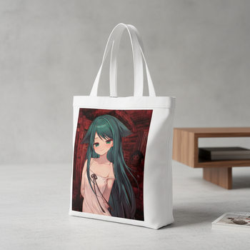 Сумка-шопер Сая но Ута (Saya no Uta) - Сая біла з льону (26766)