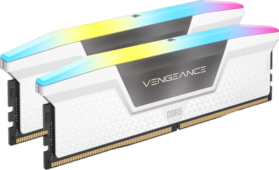 Pamięć Corsair DDR5-6000 32768MB PC5-48000 (Kit of 2x16384) Vengeance RGB White (CMH32GX5M2E6000Z36W)