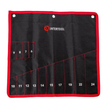 Чехол для гаечных ключей 14 карманов 430x430 мм INTERTOOL BX-9009