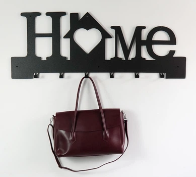 Вешалка для одежды и аксессуаров Home, ключница, 6 крючков, 80х30 см