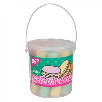Крейда кольорова Yes Sweet Cream JUMBO 12 штук у відрі (400510)