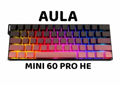 Клавиатура Магнитная AULA Blackpink Беспроводная Игровая. 2.4G/Bluetooth/Кабель. Батарея 4000mAh. RGB Подсветка. 8000 Герц/c. Yan Cloud Magnetic Switch