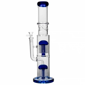Скляний бонг High Double Arms Tube 40см