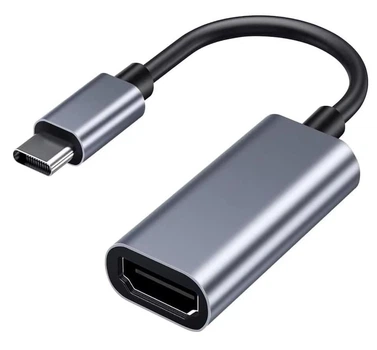 Переходник Dynamode USB 3.0 Type-C to HDMI 4K/30Hz Female, темно-сирий (DM-AD-USB-C-HDMI)