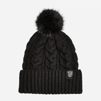 Шапка женская Victoria's Secret Cozy Cable-Knit Pom 831874080 One Size Черная (1159856977_339688323879)
