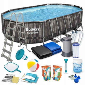 Басейн каркасний 18в1 Bestway 5611R, 610 × 366 × 122 см