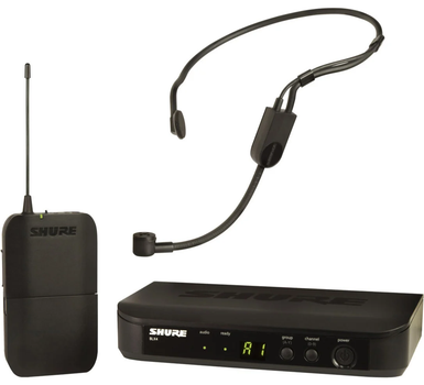 Bezprzewodowy system mikrofonowy Shure BLX14E/P31-H8E z mikrofonem nagłownym PGA (42406391467)