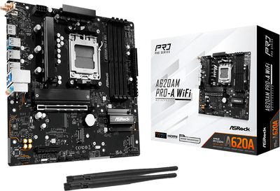 Płyta główna ASRock A620AM Pro-A WI-FI (sAM5, AMD A620, PCI-Ex16) (A620AM PRO-A WIFI)