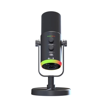 Динамический микрофон YU7 USB-C/XLR с RGB-подсветкой