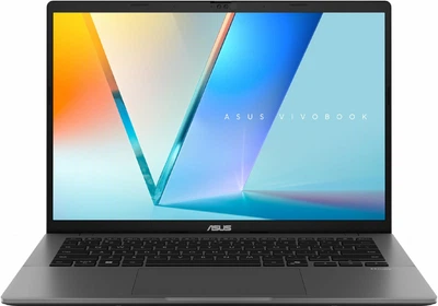 Ноутбук ASUS Vivobook S14 (M3407GA-SF005), AMD Ryzen AI 7 445 / 14″ / RAM 32 ГБ / SSD 1 ТБ / AMD Radeon 840M / DOS / Matte Gray