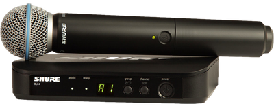 Bezprzewodowy system mikrofonowy Shure BLX24E/B58-H8E z mikrofonem (42406246965)