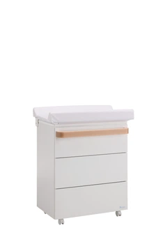 Дитячий комод пеленальний Azzurra Design Glam Lux Bianco-Naturale білий