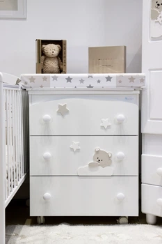 Дитячий комод пеленальний (пеленатор) Azzurra Design Mars Bianco білий