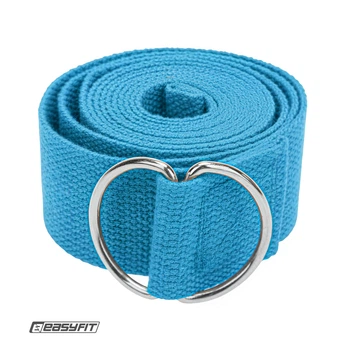 Ремінь для йоги EasyFit Yoga Strap 183 см світло-блакитний (пояс для йоги та пілатесу)