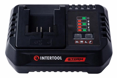 Зарядное устройство для аккумуляторов Intertool 20В 4Ач Li-Ion быстрое зарядное устройство для батарей 2 и 4 Ач (D-IT_22-C)