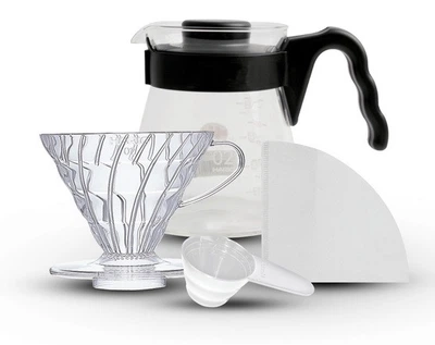 Набор Hario CRAFT V60 Kit Drip для заваривания кофе с воронкой, сервером 700 мл и 40 фильтрами 02 (ACB230DF152C)
