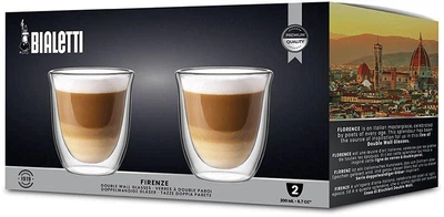 Склянки Bialetti Firenze подвійні стінки 200 мл 2 шт. боросилікатне скло