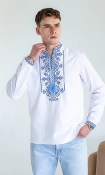 Вишиванка чоловіча vishivano4ka 3176-3 52 біла
