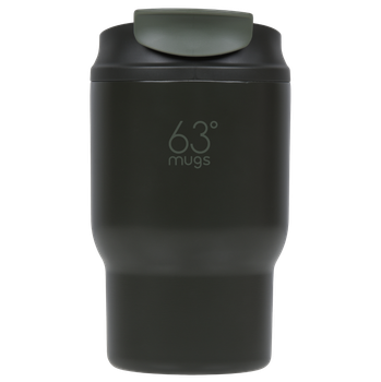 Термочашка для кофе нержавеющая сталь с крышкой 63mugs зеленая 360 мл