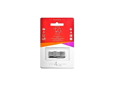USB флеш накопичувач T&G USB 4GB 103 Metal Series Silver (TG103-4G)