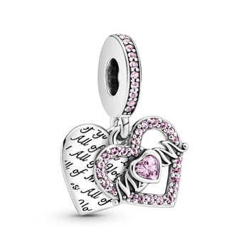 Посріблена намистина Пандора Pandora Серце та Мама 799402C01