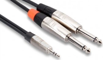 Kabel Hosa Pro TRS 3.5 mm - 2 x TS 6.35 mm 3 m (728736053960)
