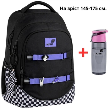 Рюкзак Kite Education teens K26-727L Driving Mood + пляшка для води Kite 550мл.