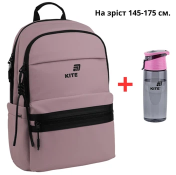 Рюкзак Kite Education teens K26-2721L-3 Pink + бутылка для воды Kite 550мл.