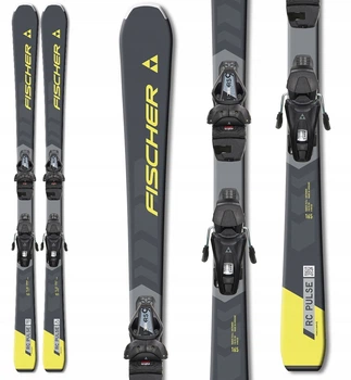 Лижі Fischer RC PULSE SLR PRO + кріплення RS9 SLR сіро-жовті 155 см