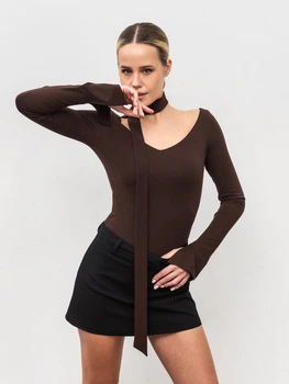 Боди "Амаретто" ROMASHKA Коричневый, L/XL, 20032
