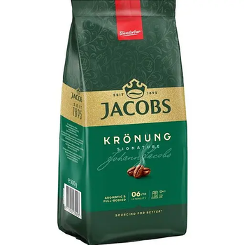 Кофе зерновой Jacobs Kronung 500г