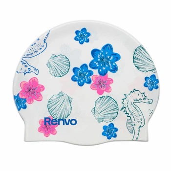 Шапочка для плавания Renvo Kerio Shells взрослый белый для бассейна (2SC150-0304)