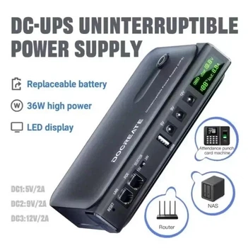 UPS Battery Backup 36W – Источник бесперебойного питания для роутера, модема, оптики, камер с аккумуляторами LG 2900