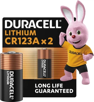 Литиевые батарейки Duracell Ultra High Power 123 3 В CR123 / CR123A / CR17345 2 шт (5000394020320)