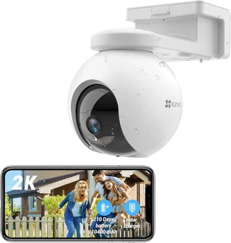 Беспроводная уличная камера EZVIZ 2K с аккумулятором