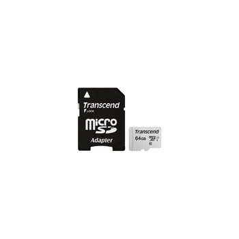 Картка пам'яті Transcend 64 GB microSDXC class 10 UHS-I U1 (TS64GUSD300S-A)
