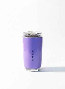 Термочашка з герметичним клапаном Smeg Wall Mug для гарячих и холодних напоїв 300ml ніжно фіолетова